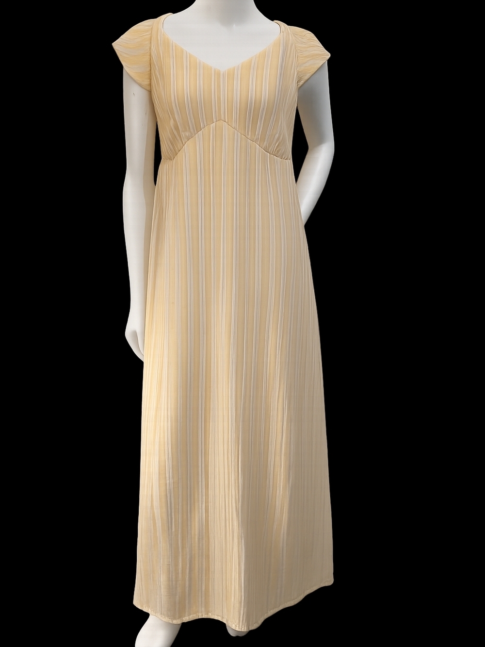 Yellow Striped Maxi Dress